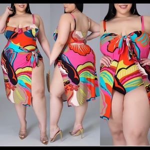 New 2 pc swimsuit and coverup!